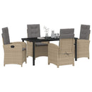 Have Spisebordssæt med pude 5 pcs Beige polyrattan