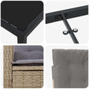 Have Spisebordssæt med pude 9 pcs Beige polyrattan