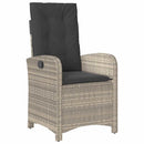 Have Spisebordssæt med pude 5 pcs Lysegrå polyrattan