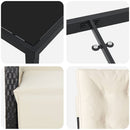 Have Spisebordssæt med pude 3 pcs Sort polyrattan