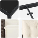 Have Spisebordssæt med pude 7 pcs Brun polyrattan