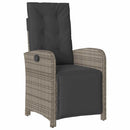 Have Spisebordssæt med pude 3 pcs Grå polyrattan