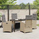 Have Spisebordssæt med pude 5 pcs Beige polyrattan