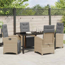 Have Spisebordssæt med pude 5 pcs Beige polyrattan