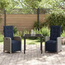 Have Spisebordssæt med pude 3 pcs Grå polyrattan