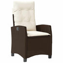 Have Spisebordssæt med pude 3 pcs Brun polyrattan
