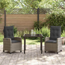 Have Spisebordssæt med pude 3 pcs Grå polyrattan