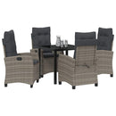 Have Spisebordssæt med pude 5 pcs Grå polyrattan