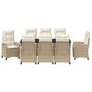 Have Spisebordssæt med pude 9 pcs Beige polyrattan