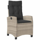 Have Spisebordssæt med pude 3 pcs Lysegrå polyrattan