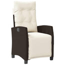 Have Spisebordssæt med pude 5 pcs Brun polyrattan
