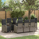 Have Spisebordssæt med pude 9 pcs Grå polyrattan