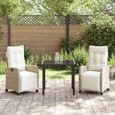 Have Spisebordssæt med pude 3 pcs Beige polyrattan