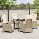 Have Spisebordssæt med pude 5 pcs Beige polyrattan