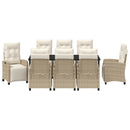 Have Spisebordssæt med pude 9 pcs Beige polyrattan