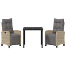 Have Spisebordssæt med pude 3 pcs Beige polyrattan