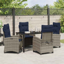 Have Spisebordssæt med pude 5 pcs Grå polyrattan