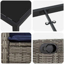Have Spisebordssæt med pude 7 pcs Grå polyrattan