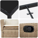 Have Spisebordssæt med pude 5 pcs Beige polyrattan