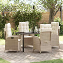 Have Spisebordssæt med pude 5 pcs Beige polyrattan