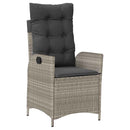 Have Spisebordssæt med pude 7 pcs Lysegrå polyrattan