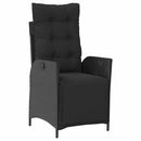 Have Spisebordssæt med pude 3 pcs Sort polyrattan