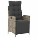 Have Spisebordssæt med pude 3 pcs Grå polyrattan