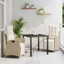 Have Spisebordssæt med pude 3 pcs Beige polyrattan