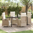 Have Spisebordssæt med pude 5 pcs Beige polyrattan