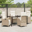 Have Spisebordssæt med pude 5 pcs Beige polyrattan