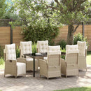 Have Spisebordssæt med pude 7 pcs Beige polyrattan