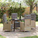 Have Spisebordssæt med pude 5 pcs Beige polyrattan