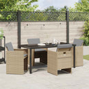 Have Spisebordssæt 5 pcs Beige polyrattan