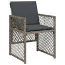 Have Spisebordssæt 5 pcs Grå polyrattan