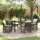Have Spisebordssæt 5 pcs Brun polyrattan