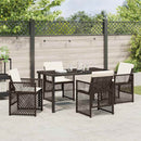Have Spisebordssæt 5 pcs Brun polyrattan