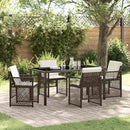 Have Spisebordssæt 5 pcs Brun polyrattan