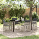 Have Spisebordssæt 5 pcs Lysegrå polyrattan