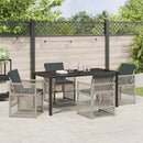 Have Spisebordssæt 5 pcs Lysegrå polyrattan