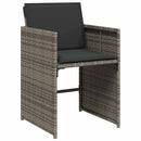 Have Spisebordssæt 5 pcs Grå polyrattan
