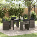 Have Spisebordssæt 5 pcs Grå polyrattan