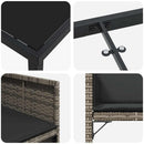 Have Spisebordssæt 5 pcs Grå polyrattan