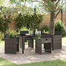 Have Spisebordssæt 5 pcs Grå polyrattan