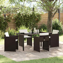 Have Spisebordssæt 5 pcs Brun polyrattan