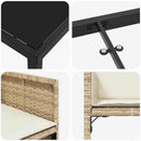 Have Spisebordssæt 5 pcs Beige polyrattan