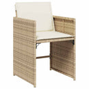 Have Spisebordssæt 5 pcs Beige polyrattan