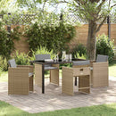 Have Spisebordssæt 5 pcs Beige polyrattan