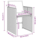 Have Spisebordssæt 9 pcs Beige polyrattan