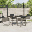 Have Spisebordssæt 5 pcs Grå polyrattan