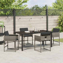 Have Spisebordssæt 5 pcs Grå polyrattan